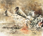 Hide & Seek 140 x 170 cm Öl auf Leinwand 2016