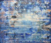 Andrea Damp "Tage aus Glass", 150 x 160 cm, Öl und Acryl auf Leinwand, 2026