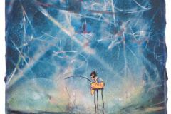 Andrea Damp Silent Constellation 30 x 24 cm Öl und Acryl auf Leinwand 2026
