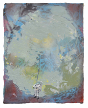 Otsukaresama Öl und Acryl auf Leinwand 30 x 24 cm, 2018