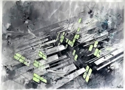 no title Tuschezeichnung auf Papier 59 x 84 cm 2019