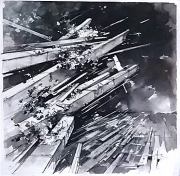 no title Tuschezeichnung auf Papier  38 x 38 cm 2019