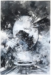 no title Tuschezeichnung auf Papier 110 x 75 cm 2019