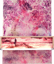 "Red Room" 130 x 105 x 14 cm Öl auf Leinwand und Karton  2022