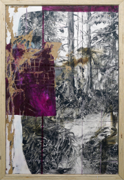 "Le sentier du Cardinal" 75 x 50 cm Öl auf Papier 2022