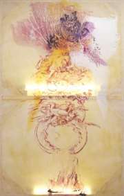 "Arkadien" 165 x 105 Öl auf Polyester mit LED Leuchten 2022