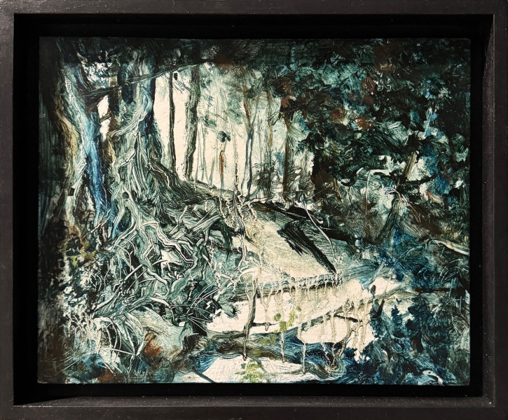 Arny Schmit „Roots“ Öl auf Holz 30 x 24 cm 2024 | Preis: 1400 €