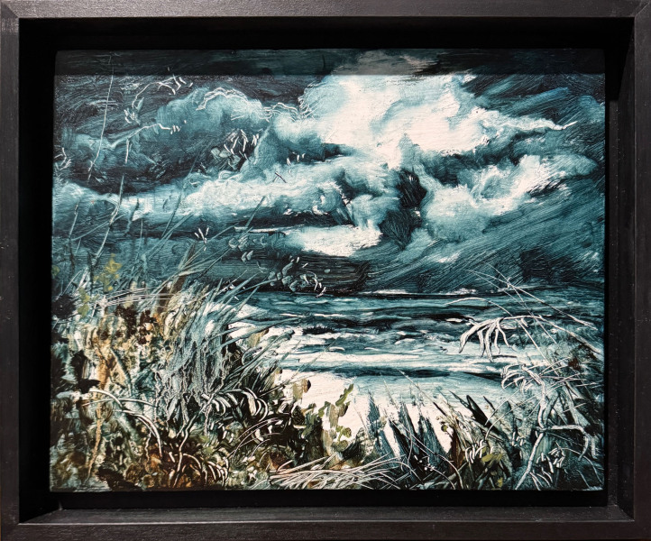 Arny Schmit „Nordsee“ Öl auf Holz 30 x 24 cm 2024 | Preis: 1400 €