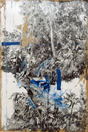 Hidden Path  117 x 79 cm Öl auf Papier 2022