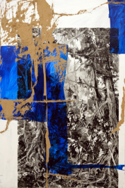 Traces 5  75 x 50 cm Öl auf Papier 2022