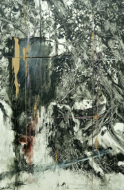 Traces 1 75 x 50 cm Öl auf Papier 2022