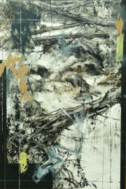 Traces 2 75 x 50 cm Öl auf  Papier 2022