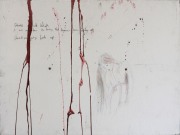 Peter Doherty  „Going Back Up“  Mixed Media auf Leinwand  61 x 80 cm 2017/2018