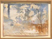 Florian Fausch Papierarbeiten Öl, Metalpigmente, Schellack, gerahmt