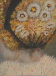 Plüsch  Öl auf baumwollkaschiertem Holz 24 x 18 cm 2020