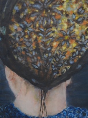 Samt  Öl auf baumwollkaschiertem Holz 24 x 18 cm 2020