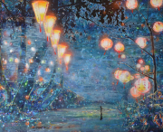 Andrea Damp "Hikikomori" 140 x 180 cm Öl und Acryl auf Leinwand 2020