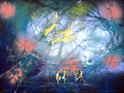 Andrea Damp  "Sommernachtstraum" 30 x 40 cm   Öl und Acryl auf Leinwand 2022