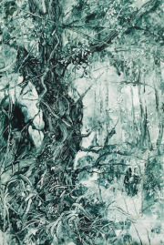 Arny Schmit "Maikaaeferflieg  8"  75 x 50 x 5 cm Öl auf Papier gerahmt 2021
