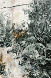 Arny Schmit "Maikaaeferflieg  14"  75 x 50 x 5 cm Öl auf Papier gerahmt 2021