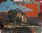 Juan Miguel Pozo "Topographic Survey" 241,5 x 298 cm Acryl auf Leinwand 2016/17