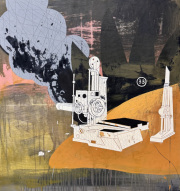Juan Miguel Pozo | Humo | Acryl auf Leinwand | 79 x 79 cm | 2023