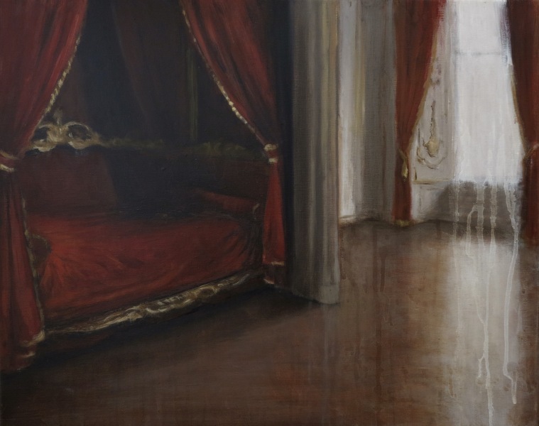 Maxwell Dunlop 9 / 23 How do you Sleep 40 x 50 cm Öl auf Leinwand 2020