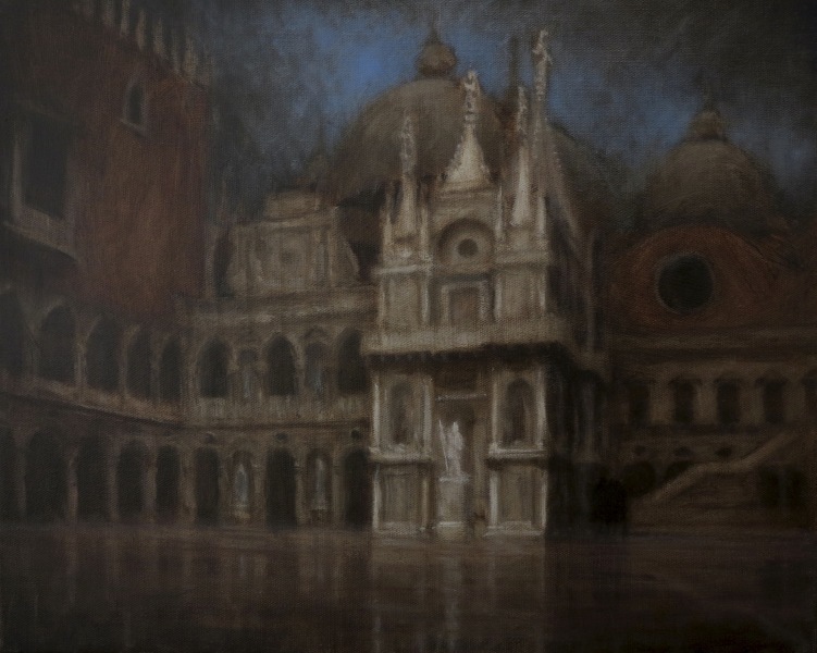 Maxwell Dunlop Venice 40 x 50 cm Öl auf Leinwand 2021