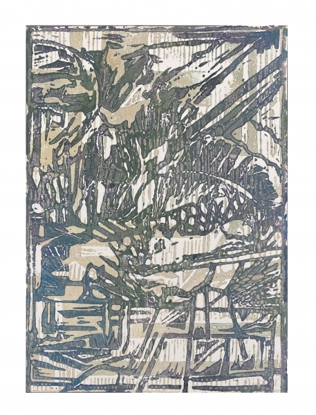 Florian Fausch  #6  Linoldruck 29,7 x 21 cm auf 250 g LineArt Papier Auflage 24