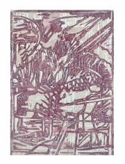 Florian Fausch  #7  Linoldruck 29,7 x 21 cm auf 250 g LineArt Papier Auflage 24