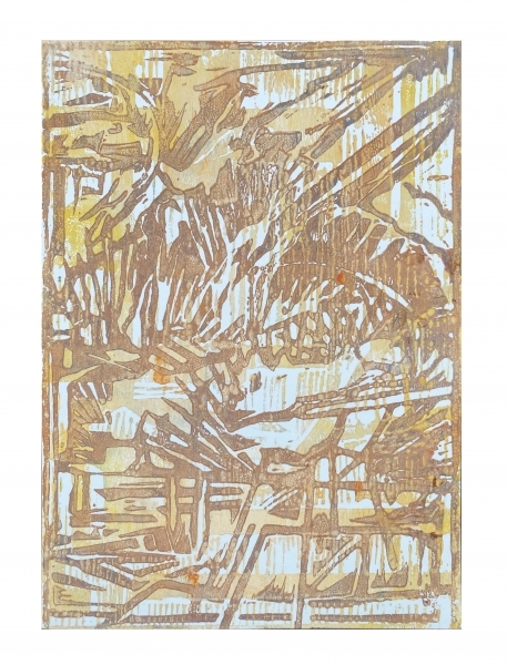 Florian Fausch  #11  Linoldruck 29,7 x 21 cm auf 250 g LineArt Papier Auflage 24