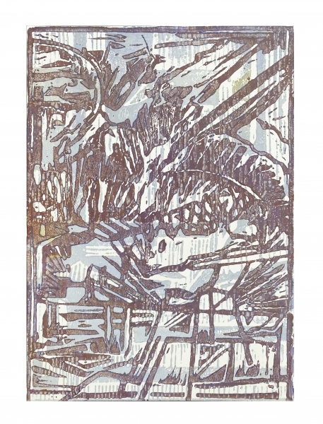 Florian Fausch  #18  Linoldruck 29,7 x 21 cm auf 250 g LineArt Papier Auflage 24