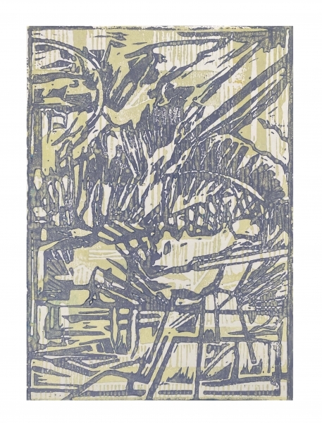 Florian Fausch  #23  Linoldruck 29,7 x 21 cm auf 250 g LineArt Papier Auflage 24