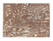 Florian Fausch #9  Linoldruck auf 250 g LineArt Papier  29,7 x 42  cm  2021  Auflage 24