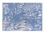 Florian Fausch #11  Linoldruck auf 250 g LineArt Papier  29,7 x 42  cm  2021  Auflage 24