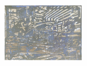 Florian Fausch #12  Linoldruck auf 250 g LineArt Papier  29,7 x 42  cm  2021  Auflage 24