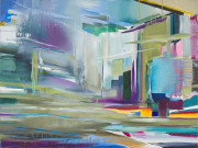 Florian Fausch  "211201"  75 x 100 cm Öl auf Leinwand  2022