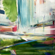 Florian Fausch "210801" Öl auf Leinwand 130 x 130 cm 2022
