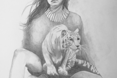 Anna Borowy o.T. / without title Graphit auf Arches-Frances-Bütten Papier / graphit on Arches-Frances-Bütten paper 75 x 55 cm 2017