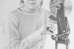 Juan Miguel Pozo "Silencio" Graphit auf Papier 100 x 70 cm