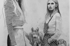 Anna Borowy o.T. / without title Graphit auf Arches-Frances-Bütten Papier / graphit on Arches-Frances-Bütten paper 75 x 55 cm 2017