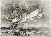 "Utopia #4145" 75 x 110 cm ink auf Papier 2020