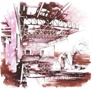 „Past Forward III“ , 145 x 150 cm, Öl und Acryl auf Leinwand / oil and acrylic on canvas, 2015