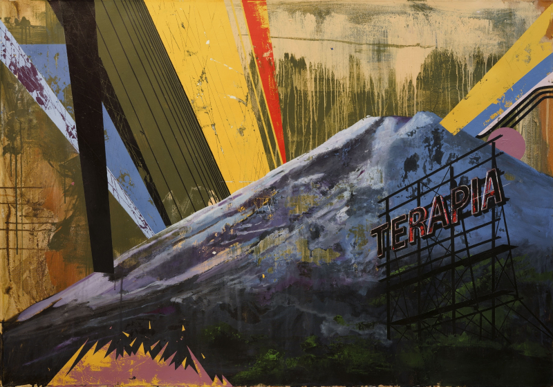 Juan Miguel Pozo „Terapia“ Acryl auf Leinwand 100 x 140 cm 2020
