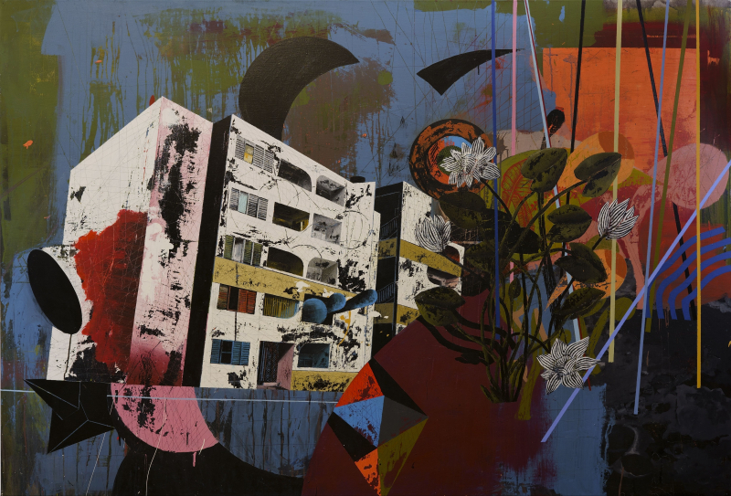 Juan Miguel Pozo „El Monte“ Acryl auf Leinwand 140 x 200 cm 2020