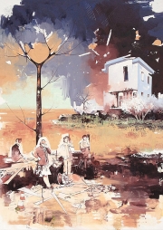 searching for memories 1, 2014, Acryl, Öl auf Leinwand, 190 x 150 cm