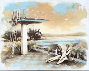 searching for memories 3, 2014, Acryl, Öl auf Leinwand ,120 x 150 cm