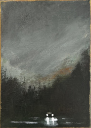 „The Meeting Place“ Acryl und Goldpaste auf Leinwand 36 x 26 cm 2025