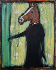 CurtainsAcryl und Goldpaste auf Leinwand  25.5  x 20 cm   2025