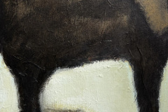 „Elephant“ Acryl und Goldpaste auf Leinwand 30 x 25,5 cm 2025